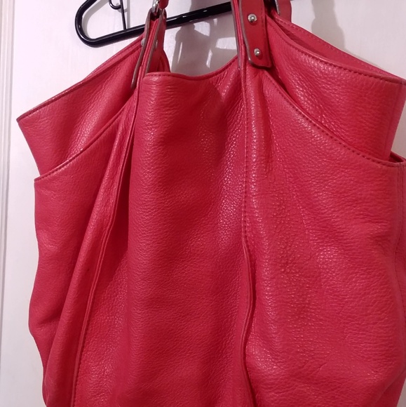 KOOBA Logan Leather Tote Bag, Orange - Picture 6 of 8